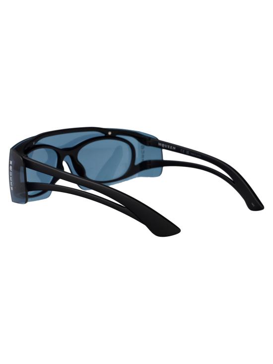 25SS 알렉산더 맥퀸 선글라스 AM0489S 002 BLACK BLACK BLUE - ALEXANDER MCQUEEN
