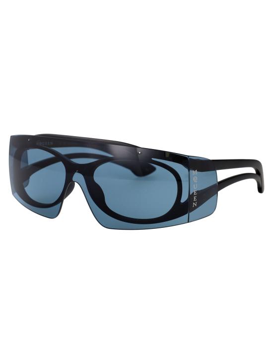25SS 알렉산더 맥퀸 선글라스 AM0489S 002 BLACK BLACK BLUE - ALEXANDER MCQUEEN