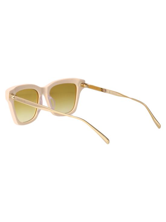 25SS 알렉산더 맥퀸 선글라스 AM0483S 004 IVORY GOLD YELLOW - ALEXANDER MCQUEEN