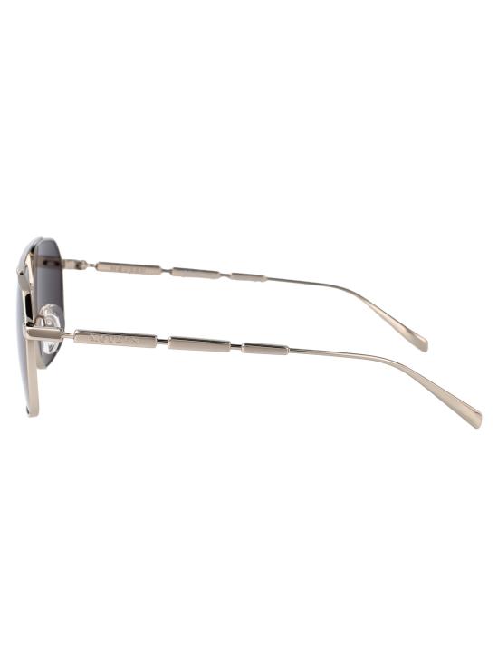 25SS 알렉산더 맥퀸 선글라스 AM0477S 001 SILVER SILVER GREY - ALEXANDER MCQUEEN