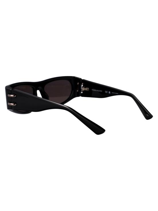 25SS 알렉산더 맥퀸 선글라스 AM0471S 001 BLACK BLACK GREY - ALEXANDER MCQUEEN