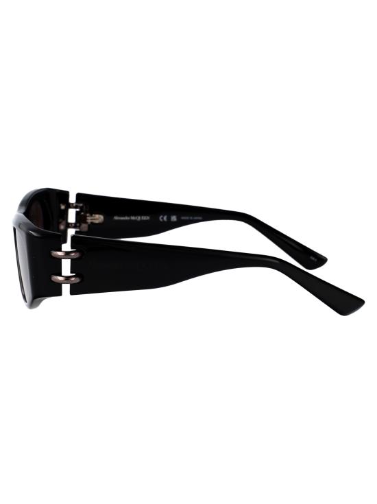 25SS 알렉산더 맥퀸 선글라스 AM0471S 001 BLACK BLACK GREY - ALEXANDER MCQUEEN