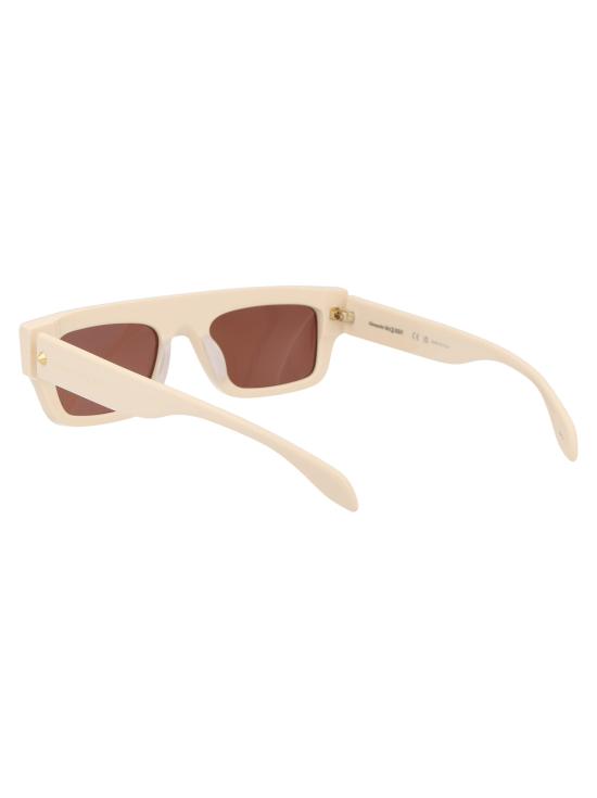 25SS 알렉산더 맥퀸 선글라스 AM0427S 004 IVORY IVORY BROWN - ALEXANDER MCQUEEN