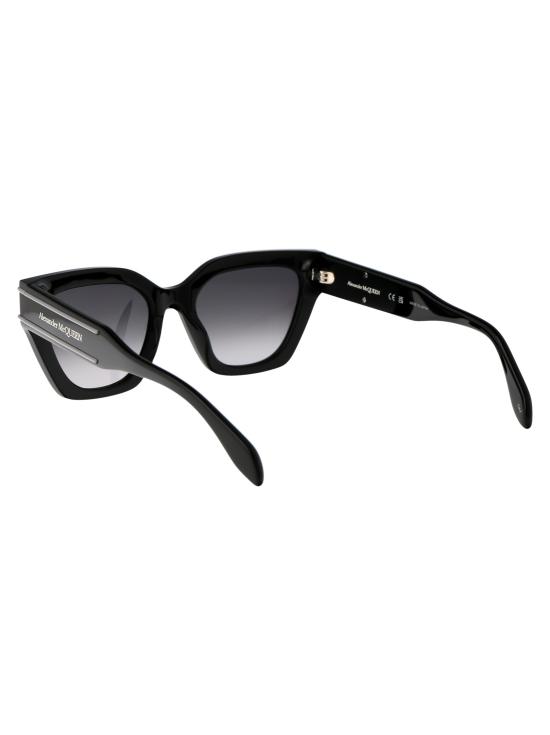 25SS 알렉산더 맥퀸 선글라스 AM0398S 001 BLACK BLACK GREY - ALEXANDER MCQUEEN