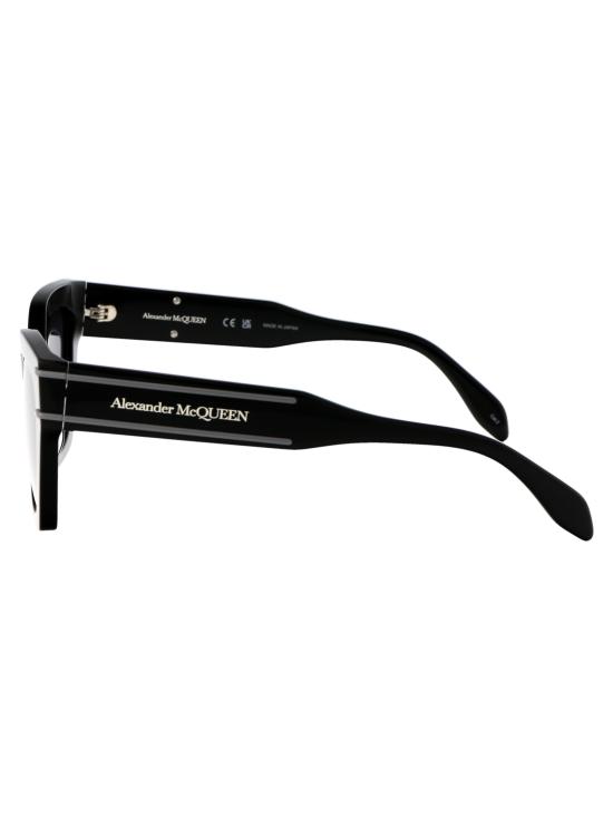 25SS 알렉산더 맥퀸 선글라스 AM0398S 001 BLACK BLACK GREY - ALEXANDER MCQUEEN