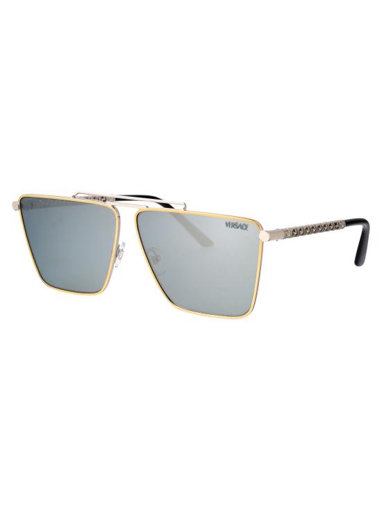 25SS 베르사체 선글라스 0VE2266 15141U GOLD SILVER - VERSACE