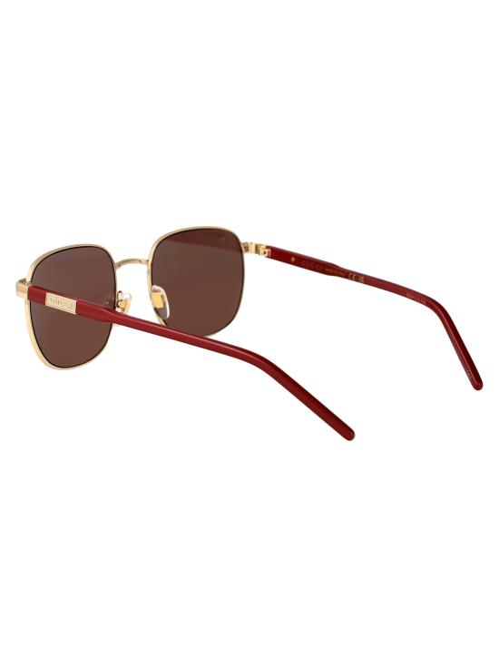25SS 구찌 선글라스 GG1799S 004 GOLD BURGUNDY BROWN - GUCCI