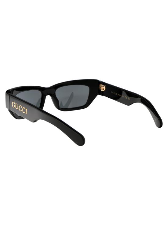 25SS 구찌 선글라스 GG1296S 002 BLACK BLACK SILVER - GUCCI
