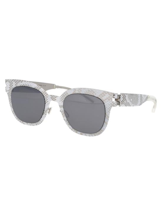 25SS 마이키타 선글라스 MMTRANSFER002 241 SILVER WHITE PYTHON BROWN FLASH - MYKITA