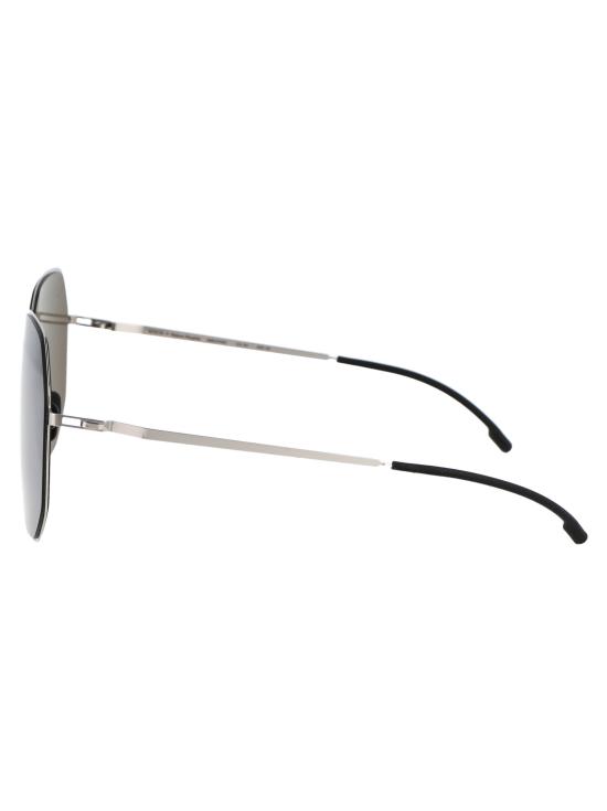25SS 마이키타 선글라스 MMECHO003 351 MH22 PITCH BLACK SHINY SILVER SILVER FLA - MYKITA