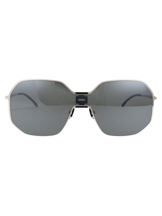 25SS 마이키타 선글라스 MMECHO003 351 MH22 PITCH BLACK SHINY SILVER SILVER FLA