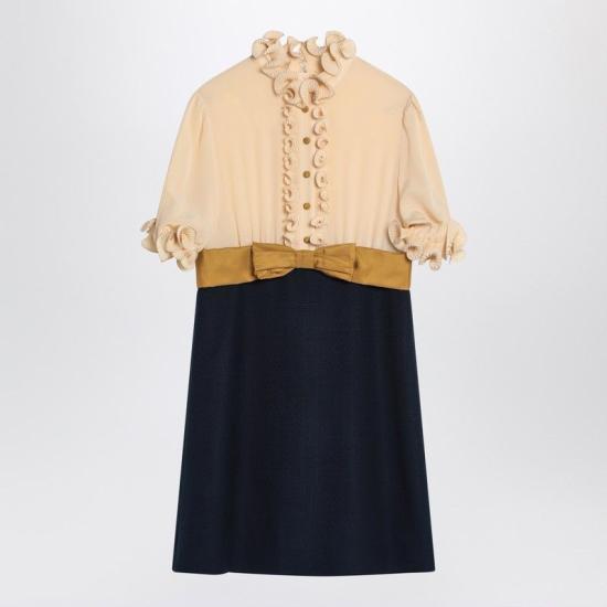 25SS 발렌티노 가라바니 숏 원피스 6B0VADJ698T DSV BLUE