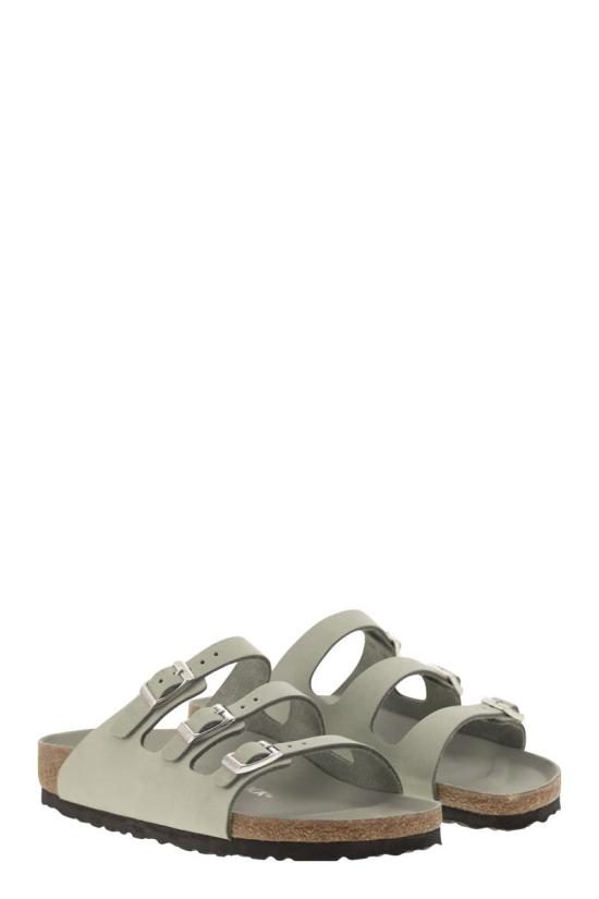 25SS 버켄스탁 플로리다 프레쉬 누벅 레더 1029450 PURESAGE GREY - BIRKENSTOCK