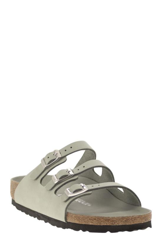 25SS 버켄스탁 플로리다 프레쉬 누벅 레더 1029450 PURESAGE GREY - BIRKENSTOCK