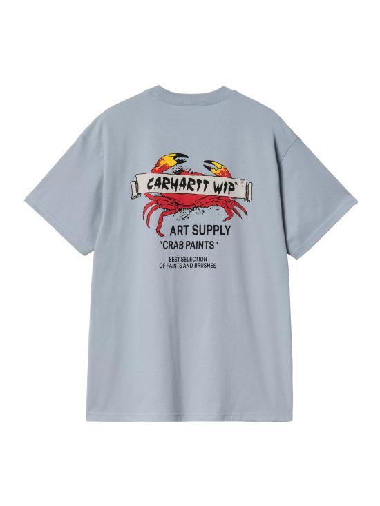 25SS 칼하트 WIP 반팔 티셔츠 I034778 0F4XX BLUE - CARHARTT WIP