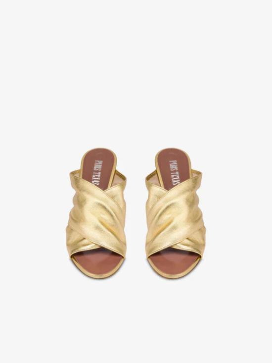 25SS 파리텍사스 뮬/슬리퍼 PX1611XNPLS GOLD METALLIC - PARIS TEXAS