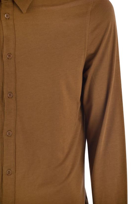 25SS 마제스틱필라쳐 긴팔 셔츠 S25M296 197 COGNAC - MAJESTIC FILATURES