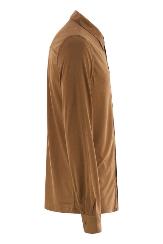 25SS 마제스틱필라쳐 긴팔 셔츠 S25M296 197 COGNAC - MAJESTIC FILATURES