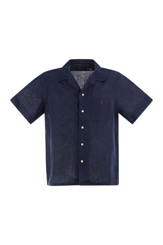 25SS 폴로 랄프로렌 반팔 셔츠 710966421 001 NAVY