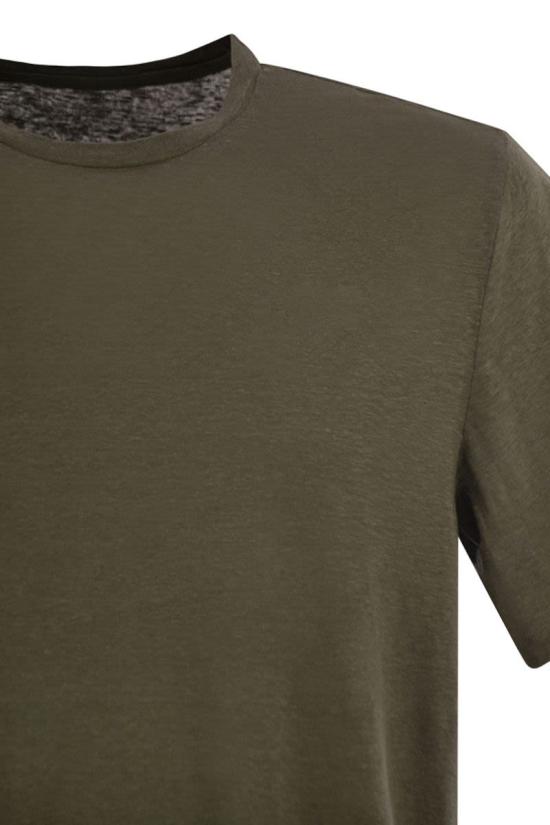 25SS 마제스틱필라쳐 반팔 티셔츠 S25M011 643 MILITARY GREEN - MAJESTIC FILATURES