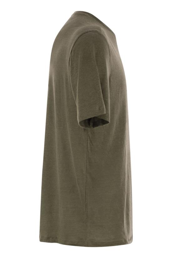 25SS 마제스틱필라쳐 반팔 티셔츠 S25M011 643 MILITARY GREEN - MAJESTIC FILATURES