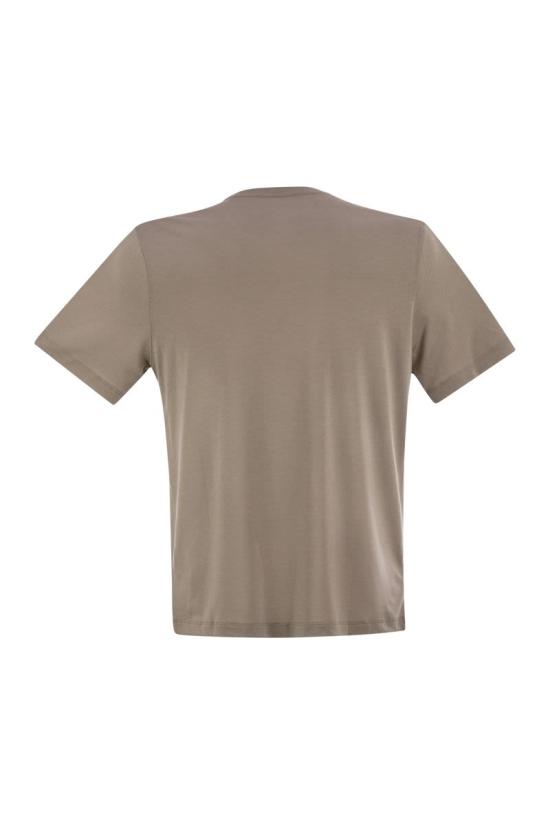 25SS 마제스틱필라쳐 반팔 티셔츠 S25M296 136 HAZELNUT - MAJESTIC FILATURES