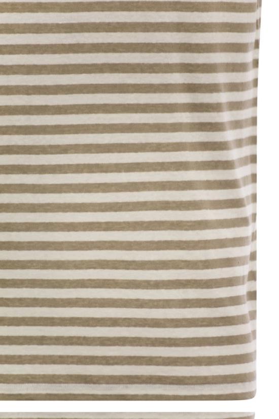 25SS 마제스틱필라쳐 반팔 티셔츠 S25M448 677 WHITE BEIGE - MAJESTIC FILATURES