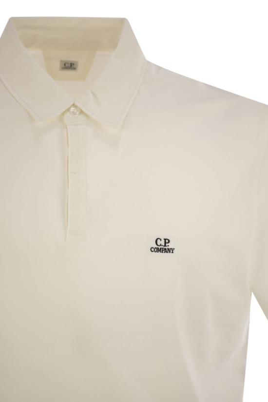 25SS 씨피 컴퍼니 폴로 티셔츠 18CMPL165A 103 WHITE - C.P. COMPANY