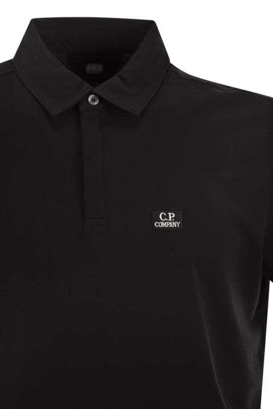 25SS 씨피 컴퍼니 폴로 티셔츠 18CMPL165A 999 BLACK - C.P. COMPANY