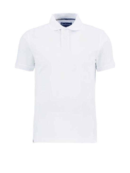 25SS 바버 폴로 티셔츠 MML1464MMLWH11 WHITE