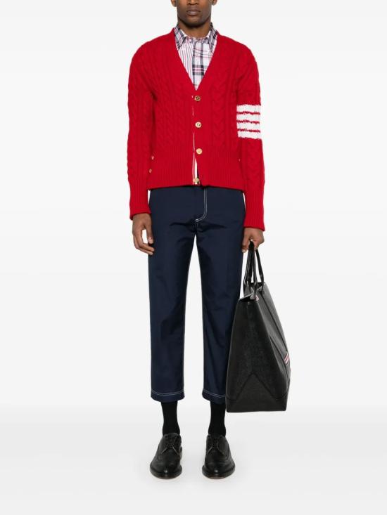 25SS 톰브라운 스트레이트 팬츠 MTU334S 04502415 AZUL MARINO - THOM BROWNE