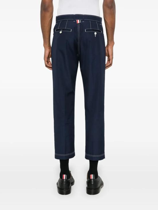 25SS 톰브라운 스트레이트 팬츠 MTU334S 04502415 AZUL MARINO - THOM BROWNE