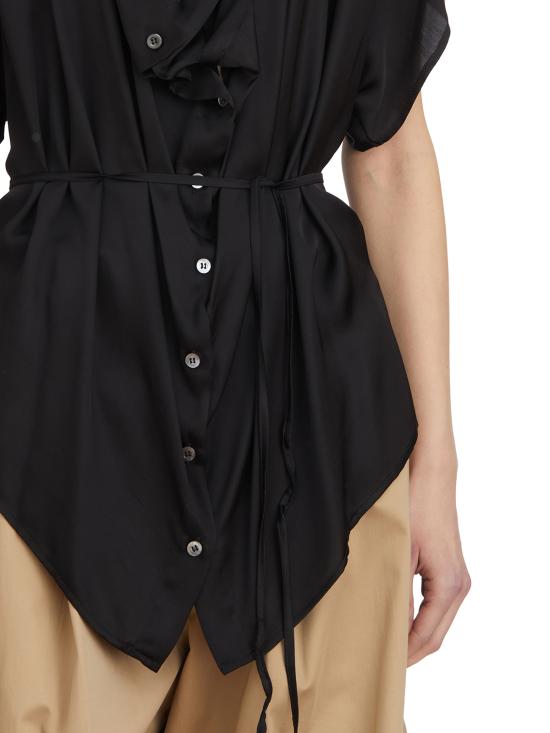 25SS 컬렉션 프리비 블라우스 LRA7037SATIN1588 BLACK - COLLECTION PRIVEE