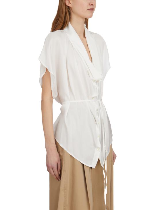 25SS 컬렉션 프리비 셔츠 LRA7037SATIN1501 WHITE - COLLECTION PRIVEE