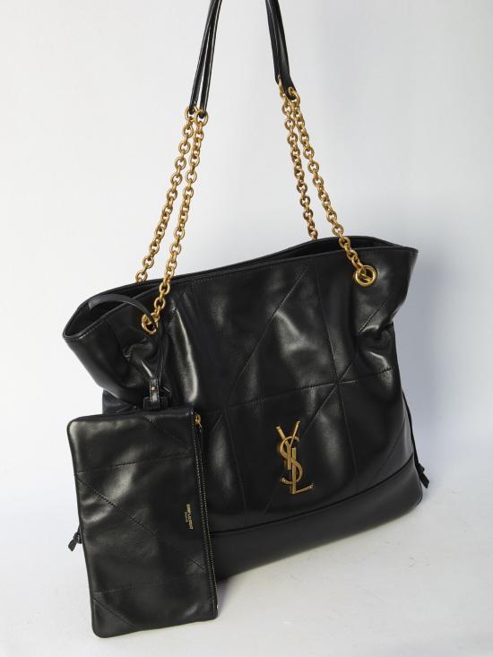 26FW 생로랑 제이미 토트 램스킨 809824AAB32 1000 BLACK - SAINT LAURENT