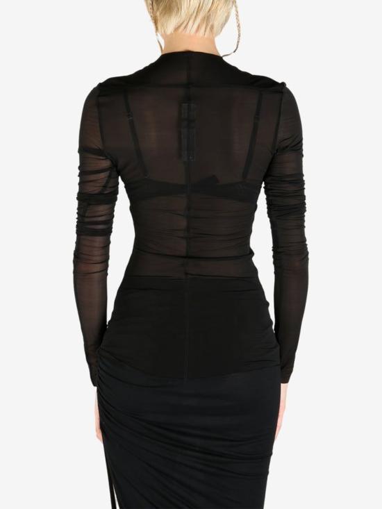 25SS 릭 오웬스 긴팔 티셔츠 RO01E7265 BZ09 BLACK - RICK OWENS