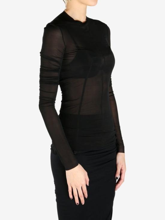 25SS 릭 오웬스 긴팔 티셔츠 RO01E7265 BZ09 BLACK - RICK OWENS