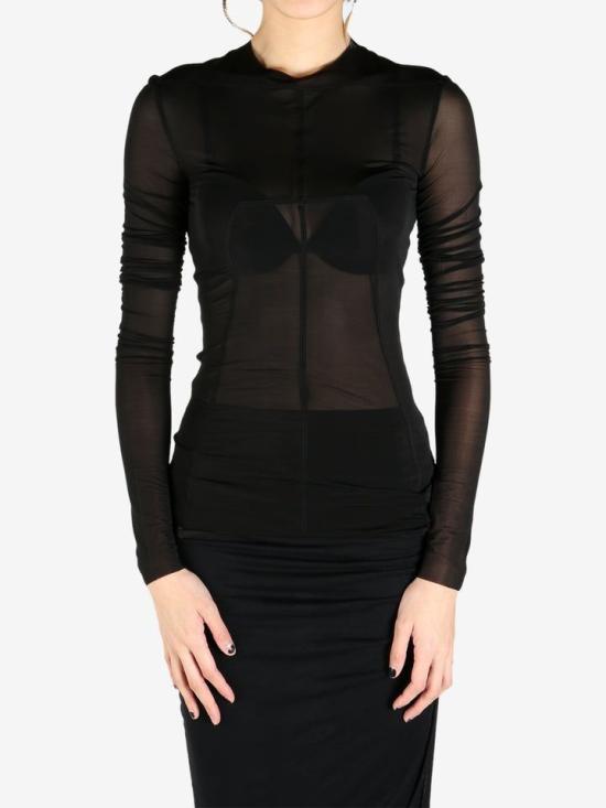 25SS 릭 오웬스 긴팔 티셔츠 RO01E7265 BZ09 BLACK - RICK OWENS