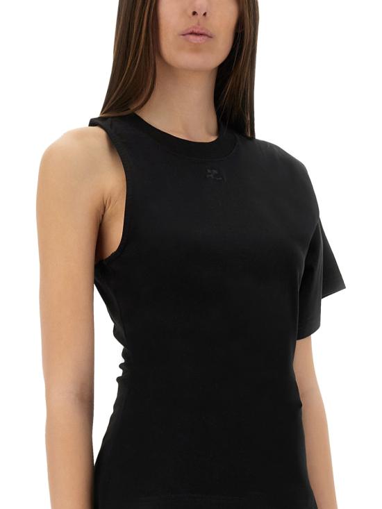 25SS 쿠레쥬 반팔 티셔츠 225JTS201 JS01079999 BLACK - COURREGES