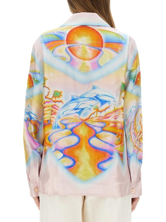 25SS 카사블랑카 셔츠 UWS25SH006 05PSYCHEDELICNIRVANA MULTICOLOUR - CASABLANCA