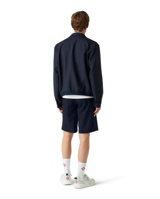 25SS 카사블랑카 숏팬츠 MPS25TR26101 NAVY - CASABLANCA