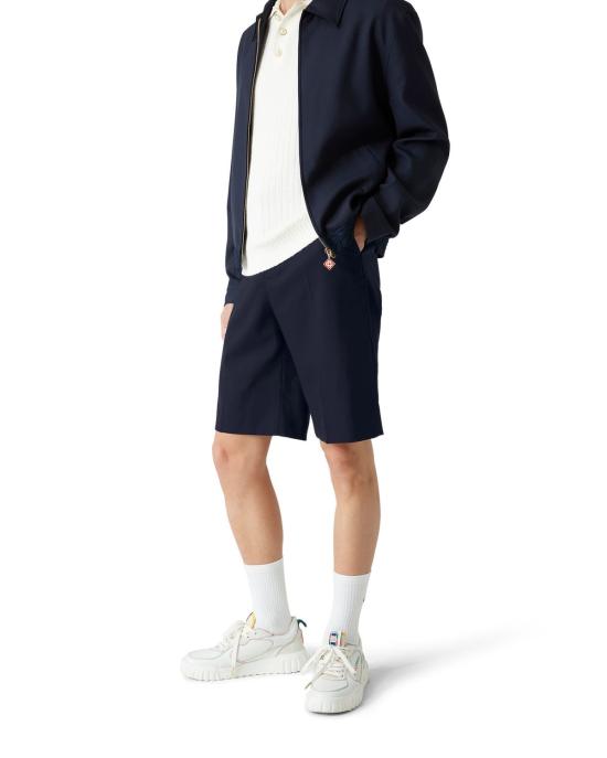 25SS 카사블랑카 숏팬츠 MPS25TR26101 NAVY - CASABLANCA