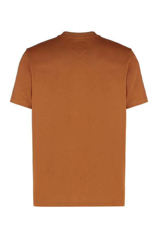 25SS 엠시엠 반팔 티셔츠 MHTFSMM01 CO Saddle Brown - MCM