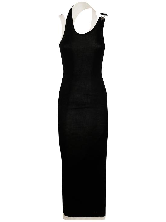 25SS 장 폴 고티에 롱 원피스 2534FRO384J092 0003 BLACK