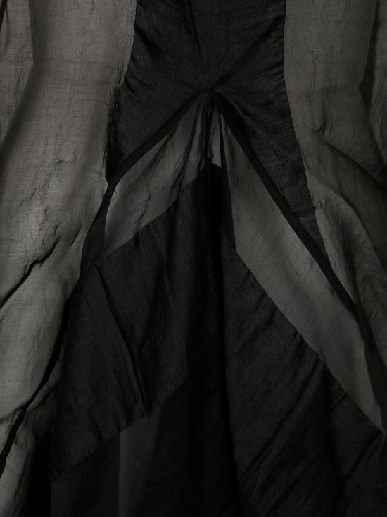 25SS 우마 왕 미디 원피스 UW5017096 UW900 BLACK - UMA WANG