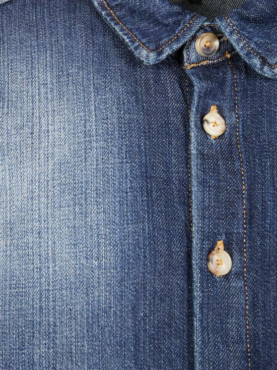 25SS 돈답 긴팔 셔츠 UC344DF0292UIZ9 800 BLUE - DONDUP