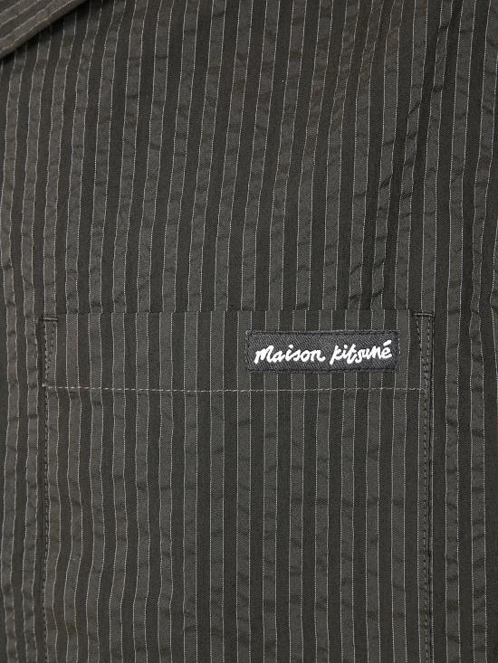 25SS 메종키츠네 반팔 셔츠 OM00421WC5032096 P391 GREEN - MAISON KITSUNE