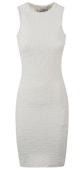 25SS 오프화이트 숏 원피스 OWDB54TS25JER0010100 WHITE