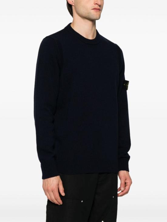 24FW 스톤 아일랜드 스웨터 8115508A3 A0020 blue - STONE ISLAND