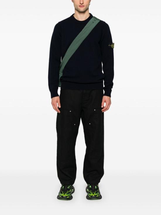 24FW 스톤 아일랜드 스웨터 8115508A3 A0020 blue - STONE ISLAND
